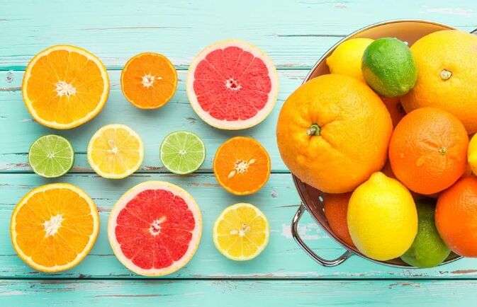 Agrumes et vitamine C